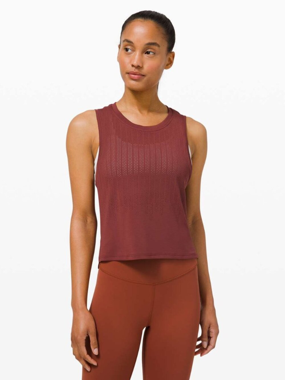 Lululemon Women's Train to Be Tank Top - Red/Orange